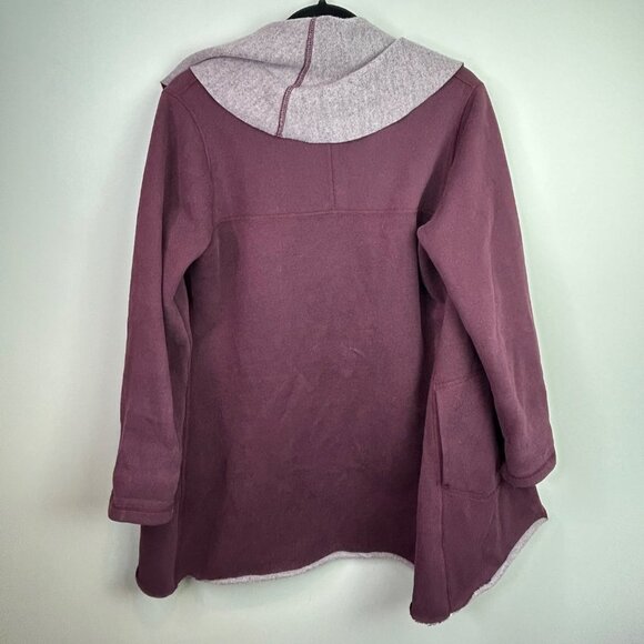 Hugs from Soft Surrondings maroon cardi petite small - Picture 3 of 5